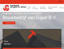 Tablet Screenshot of bouwbedrijfvangijsel.nl